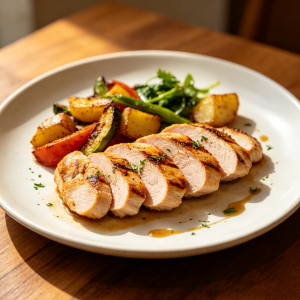 Roasted Chicken Seasonal Plate